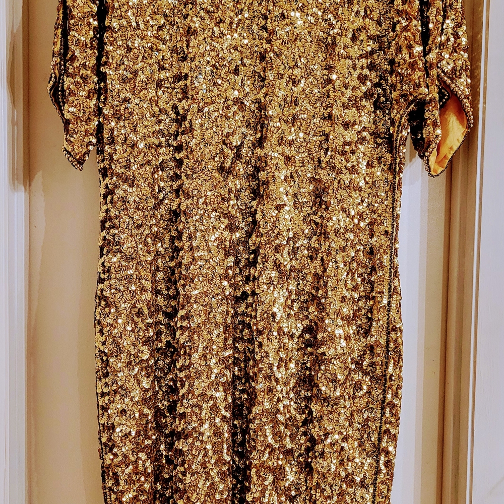 Gold Sequin Dress